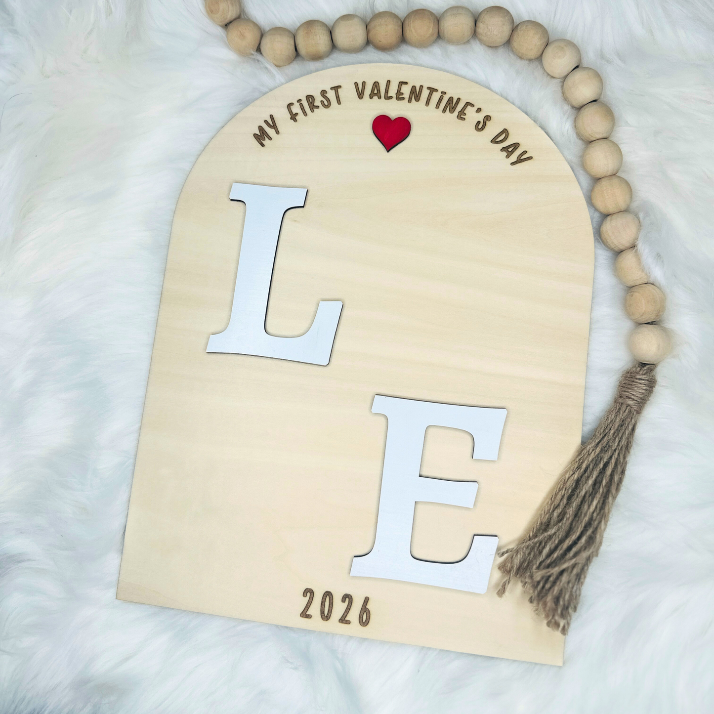 My First Valentines Day Sign Baby Valentine Keepsake