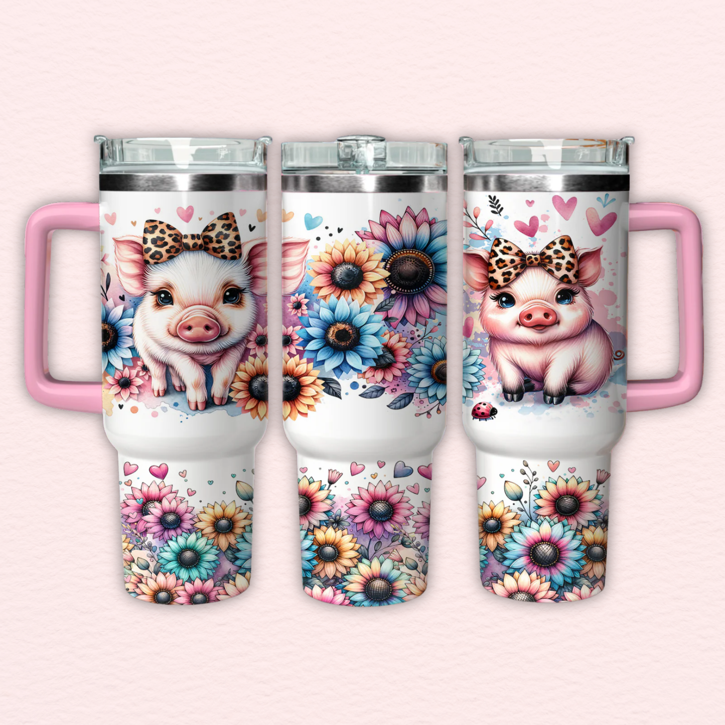 Cute Pigs 40oz Tumbler