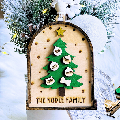 Tree Family Christmas Ornament