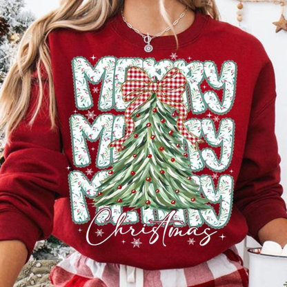 Merry Christmas Tree Sweatshirt