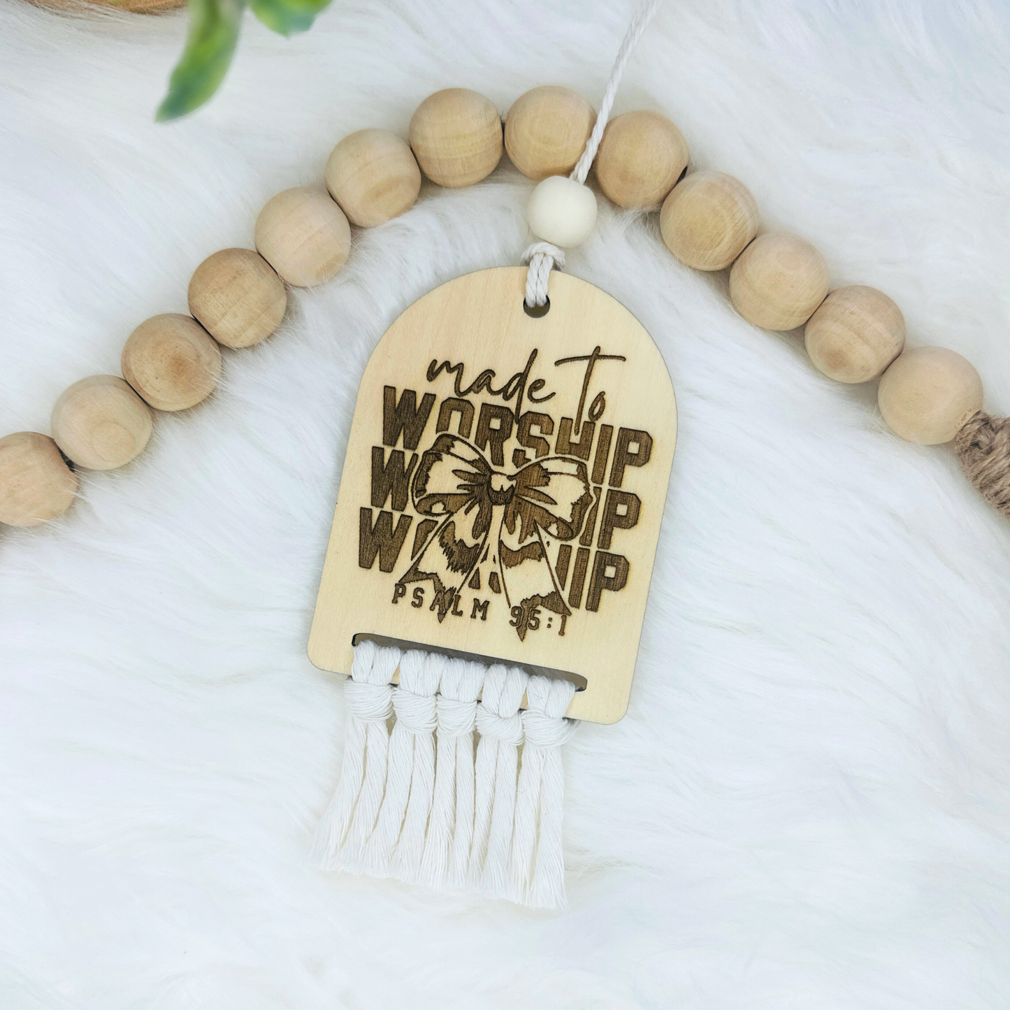 Made to Worship Car Charm