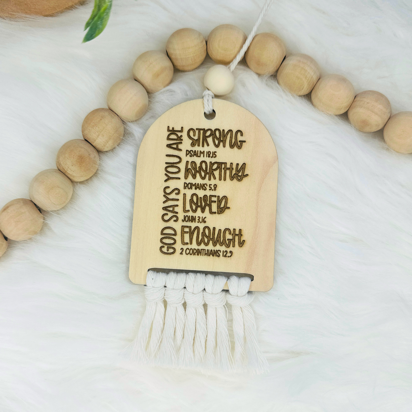 God Says You Are… Car Charm