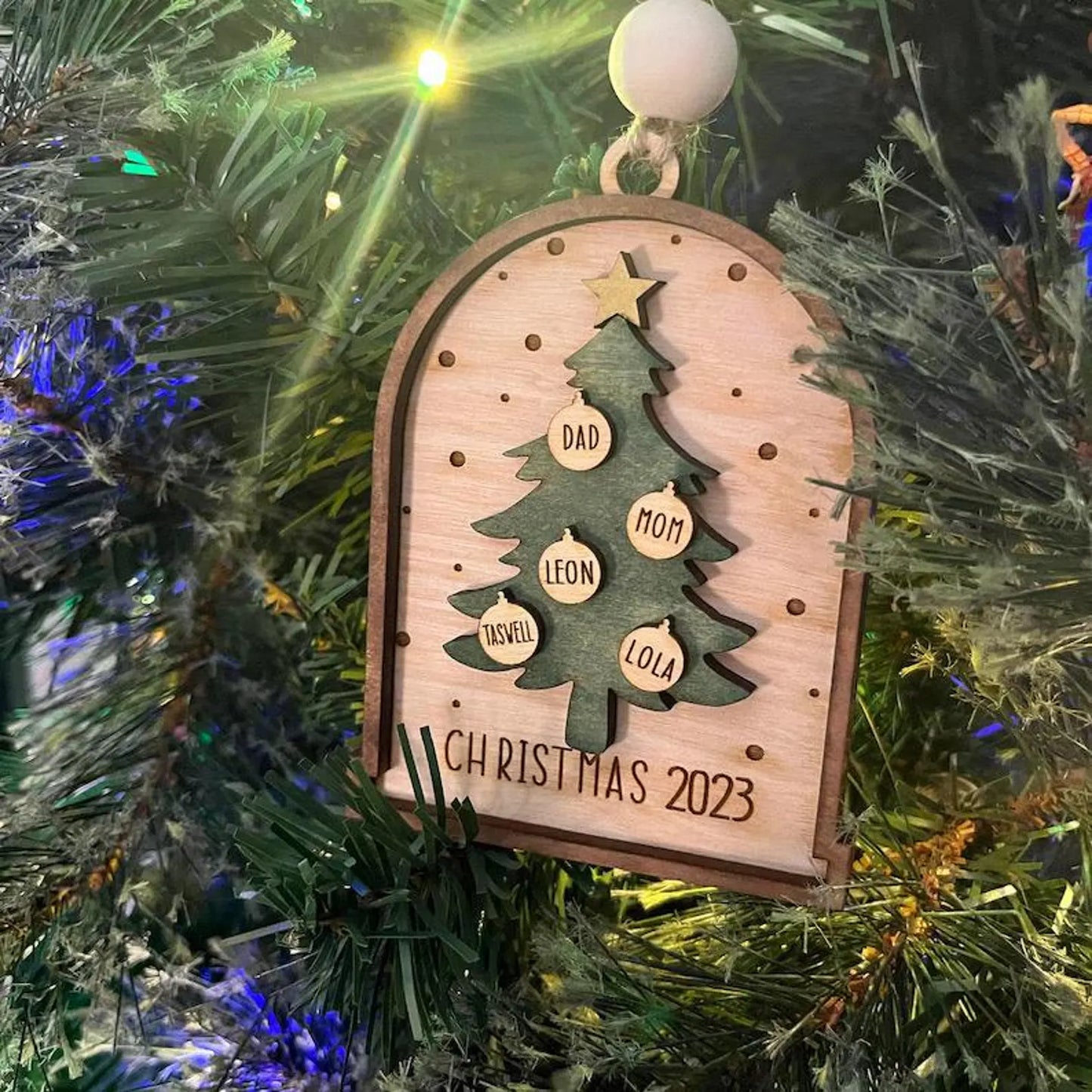 Tree Family Christmas Ornament