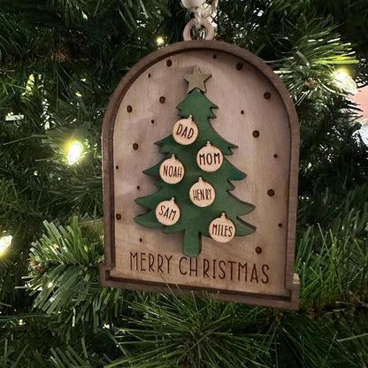 Tree Family Christmas Ornament